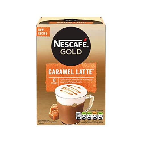 Nescafe Cafe Menu Latte Caramel 8X17