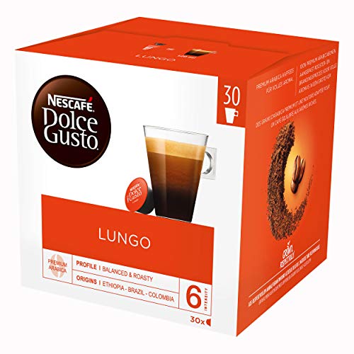 Nescafé Dolce Gusto 30er Box Caffè Lungo, Kaffee, Cafe, Kaffeekapsel, 30 Kapseln von NESCAFÉ