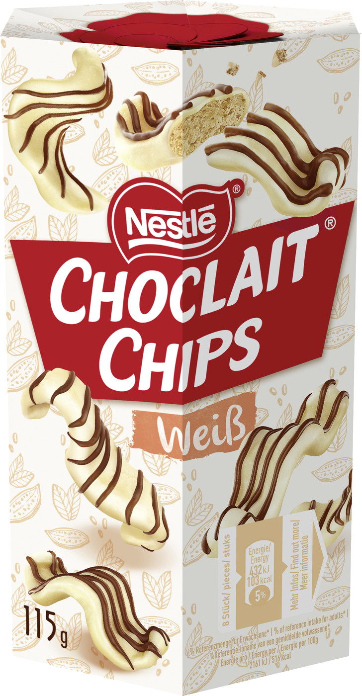 Nestle Choclait Chips White 115G Nestle Choclait Chips White 115G