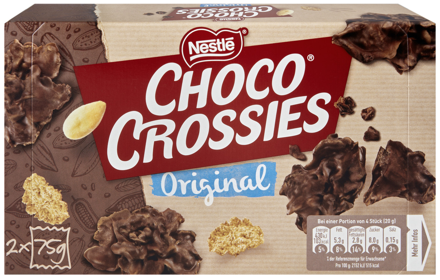 Nestle Choco Crossies Classic 2x75G