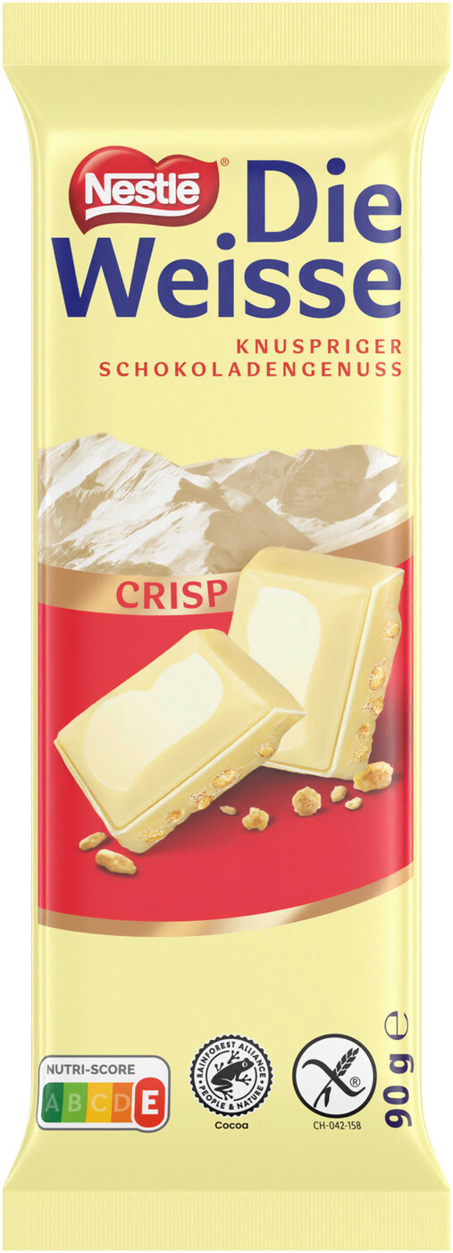 Nestle Die Weiße Crisp Schokolade 90G Nestle Die Weiße Crisp Schokolade 90G