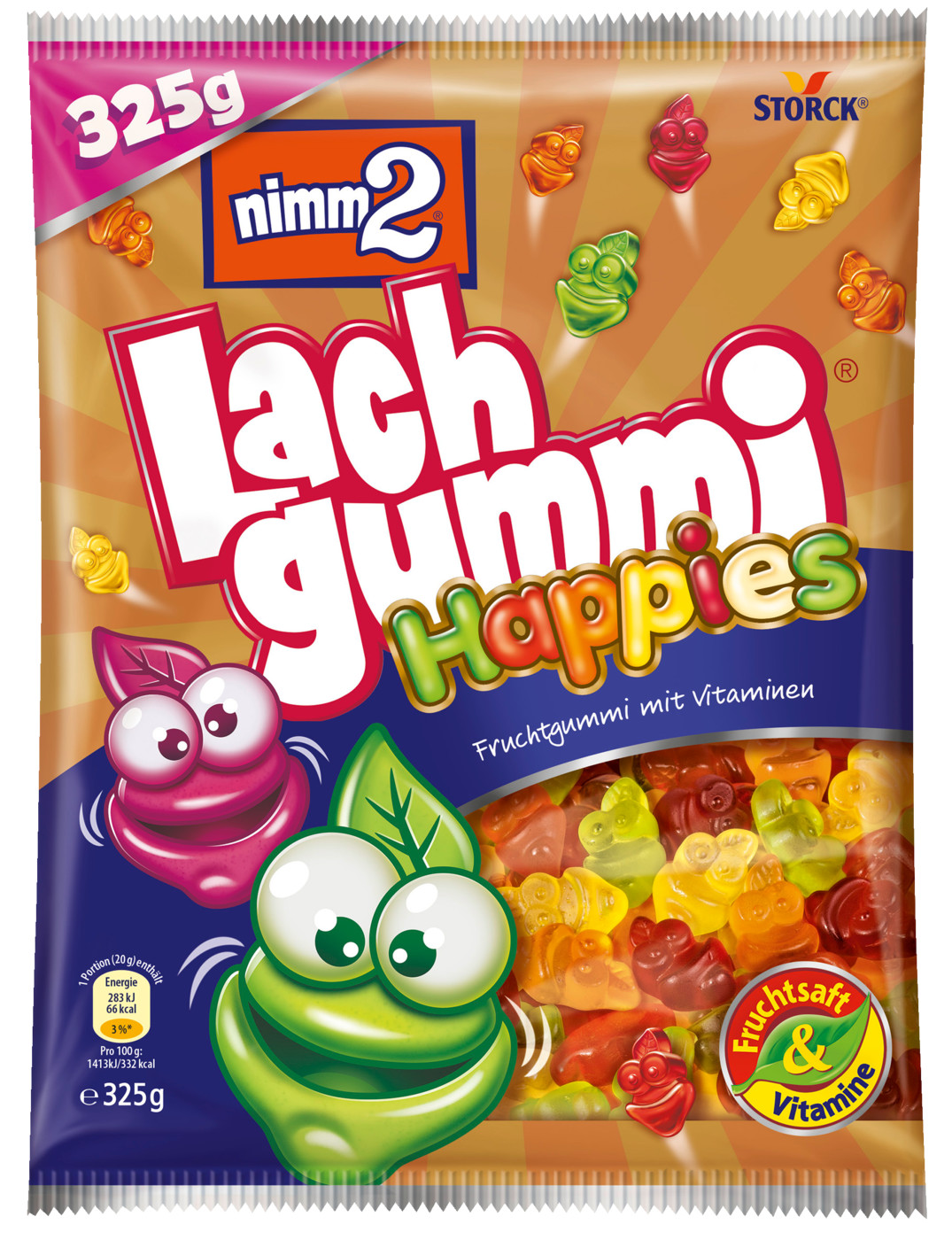 Storck Nimm2 Lachgummi Happies 325G Storck Nimm2 Lachgummi Happies 325G