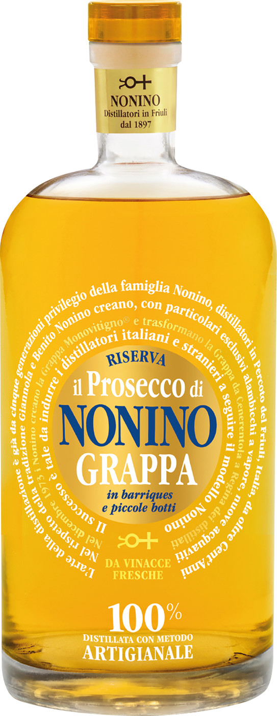 Nonino Grappa Il Prosecco Barriques 41% 0,5L Nonino Grappa Il Prosecco Barriques 41% 0,5L