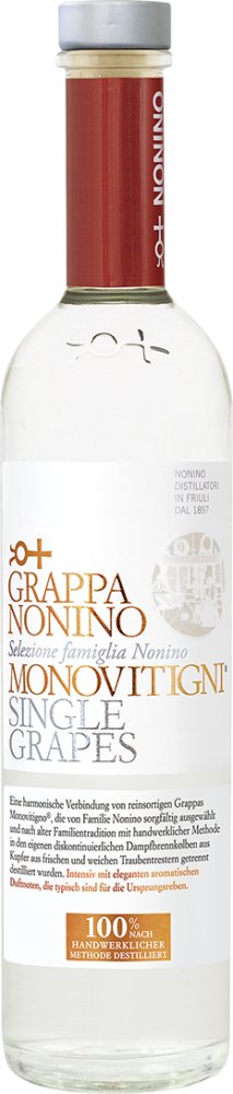 Nonino Grappa Monovitigni Single Grapes 40%vol Nonino Grappa Monovitigni Single Grapes 40%vol