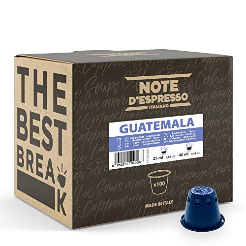 Note D'Espresso Guatemala Coffee Capsules Nespresso Compatible 5.6g x 100 capsules von Note d'Espresso