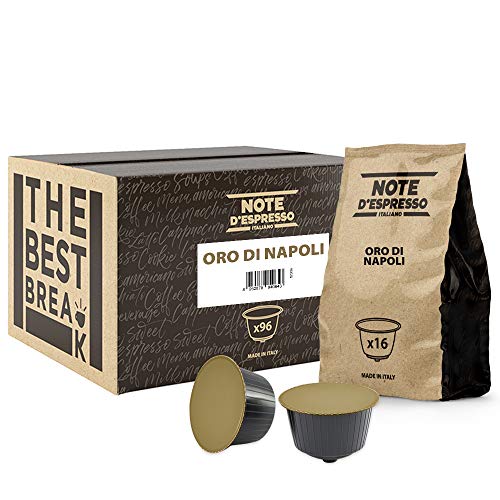 Note D'Espresso Oro di Napoli Coffee Capsules Dolce Gusto Compatible 7g x 96 capsules von Note d'Espresso
