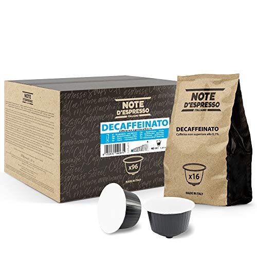 Note d'Espresso - Decaffeinato - Kaffeekapseln - Ausschließlich kompatibel mit Nescafé Dolce Gusto Kapselmaschinen - 7g x 96 von Note d'Espresso