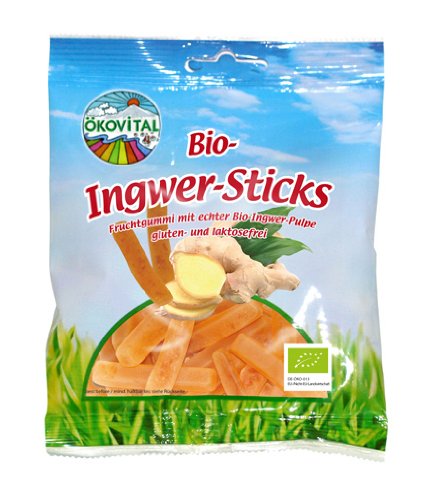 Ökovital Ingwer Sticks Stäbchen 100 g von Ökovital