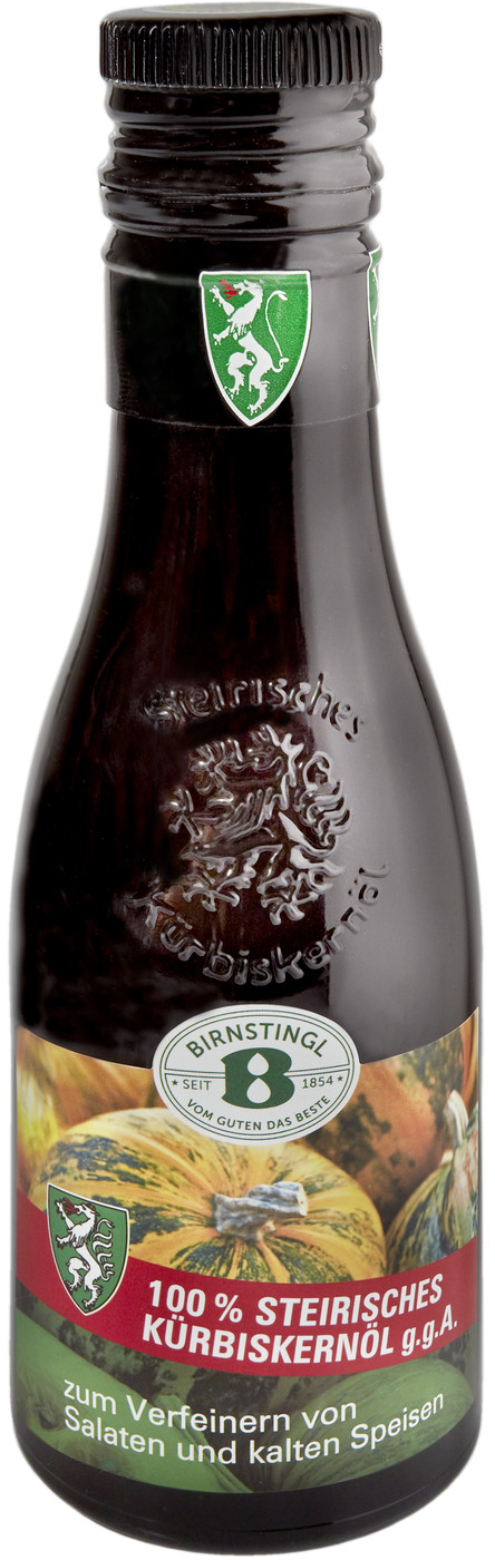 Ölmühle Birnstingl 100% Steirisches Kürbiskernöl g.g.A. 250ML Ölmühle Birnstingl 100% Steirisches Kürbiskernöl g.g.A. 250ML