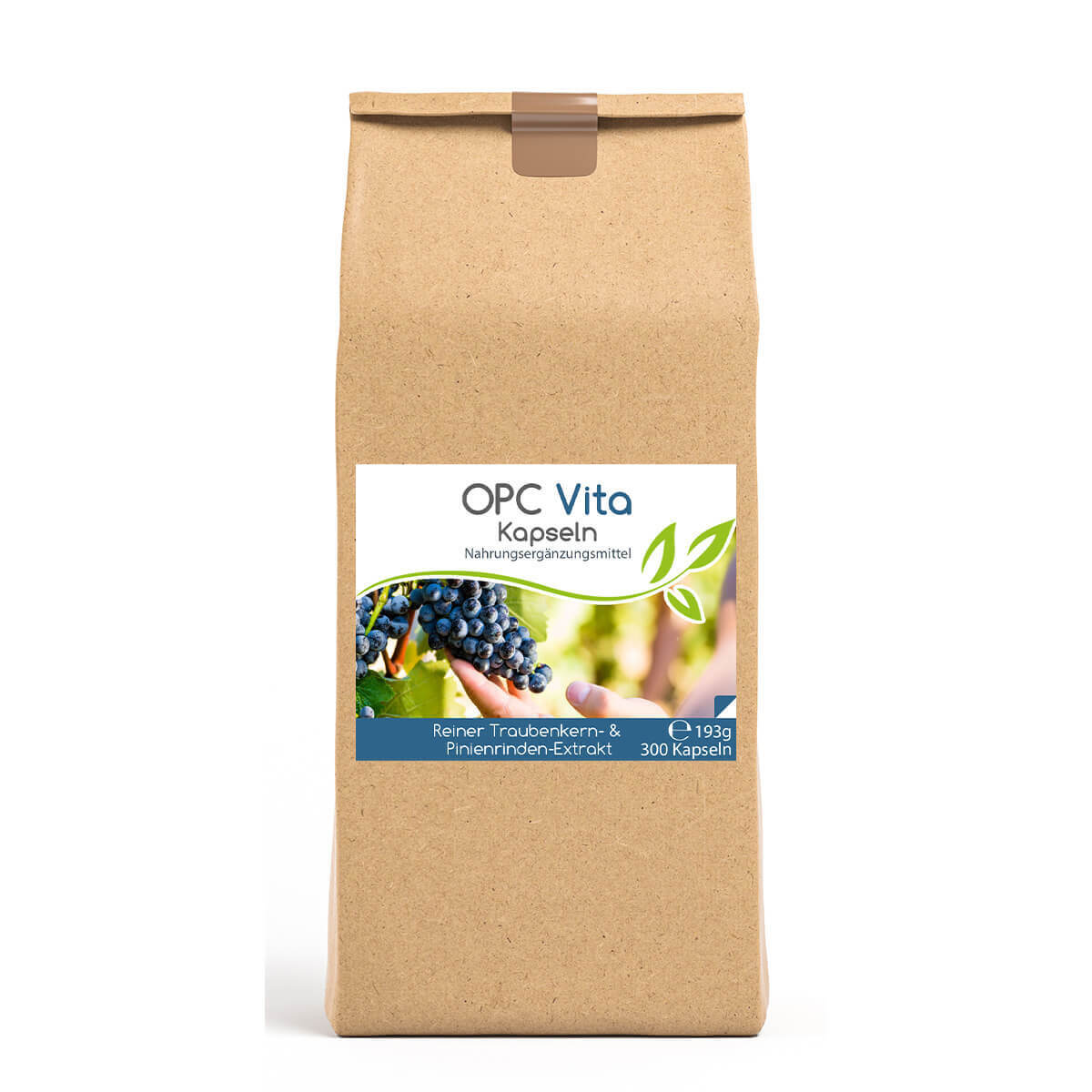 OPC Vita 300 Kapseln | Traubenkern- und Pinienrinden-Extrakt Vorratsbeutel
