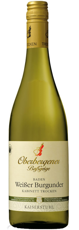 Oberbergener Baßgeige Weißer Burgunder Kabinett trocken 0,75L Oberbergener Baßgeige Weißer Burgunder Kabinett trocken 0,75L