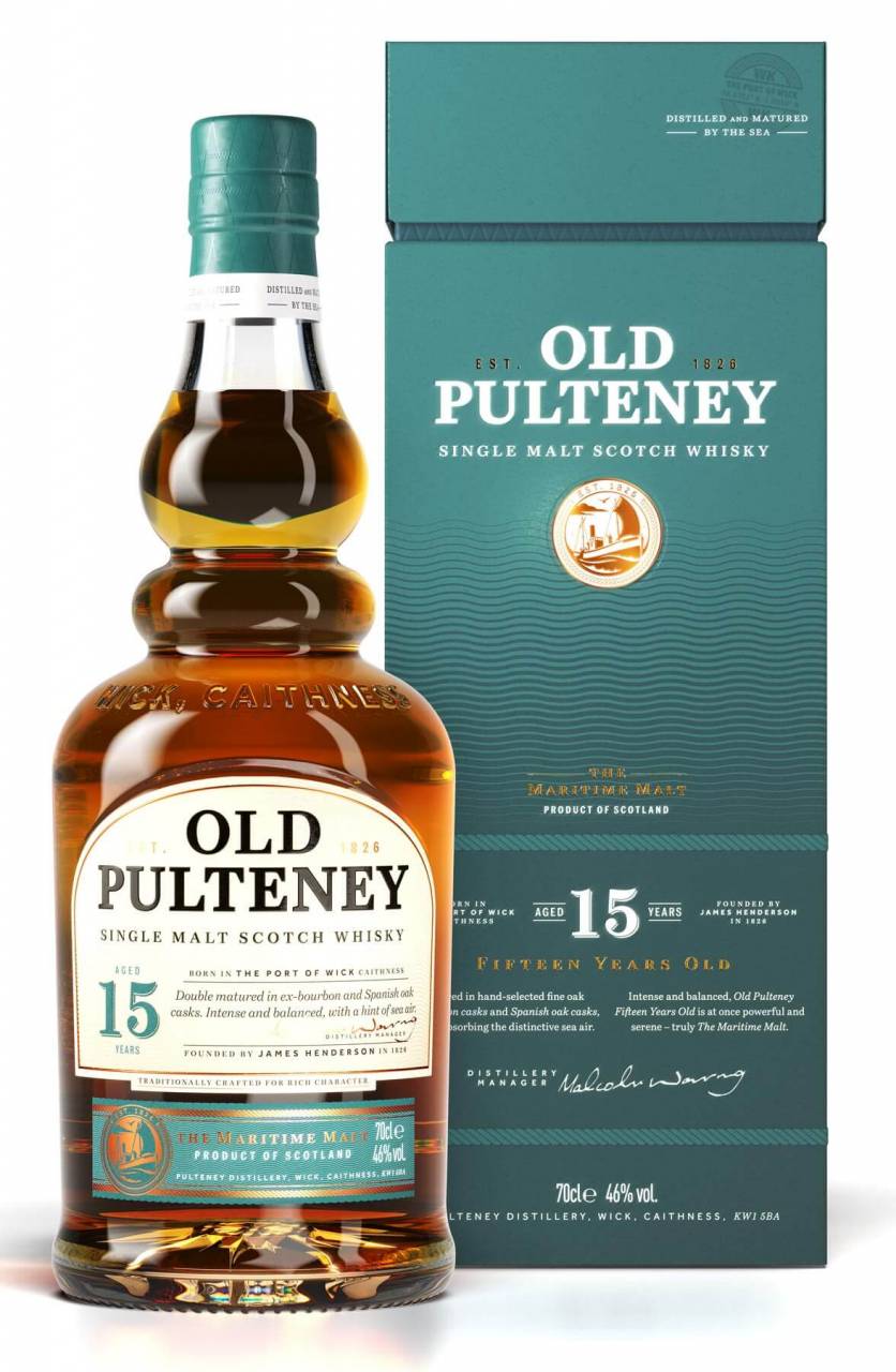 Old Pulteney 15 Jahre Single Malt Whisky 0,7l