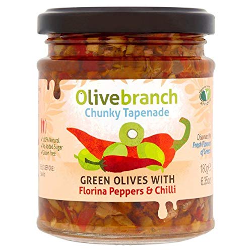 Olive Branch Olive Tapenade with Florina Peppers & Chilli 180g von Olive Branch