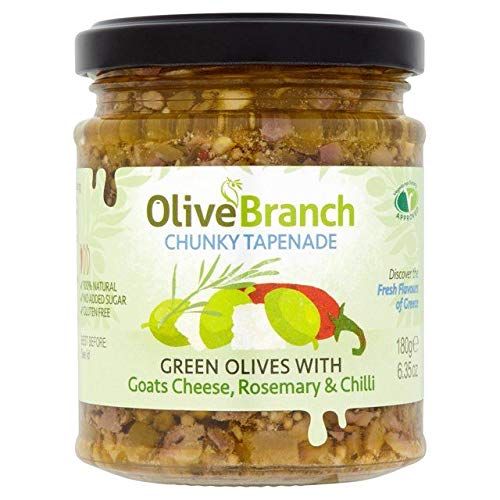 Olive Branch Olive Tapenade with Goat's Cheese, Rosemary & Chilli 180g von Olive Branch