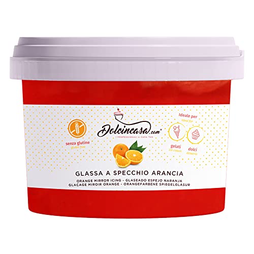 Orangen-Spiegel für Kuchen, Süßigkeiten, Eis, halbfrische Gluten, 500 g Orangen-Spiegel für Kuchen, Süßigkeiten, Eis, halbfrische Gluten, 500 g von Dolcincasa.com