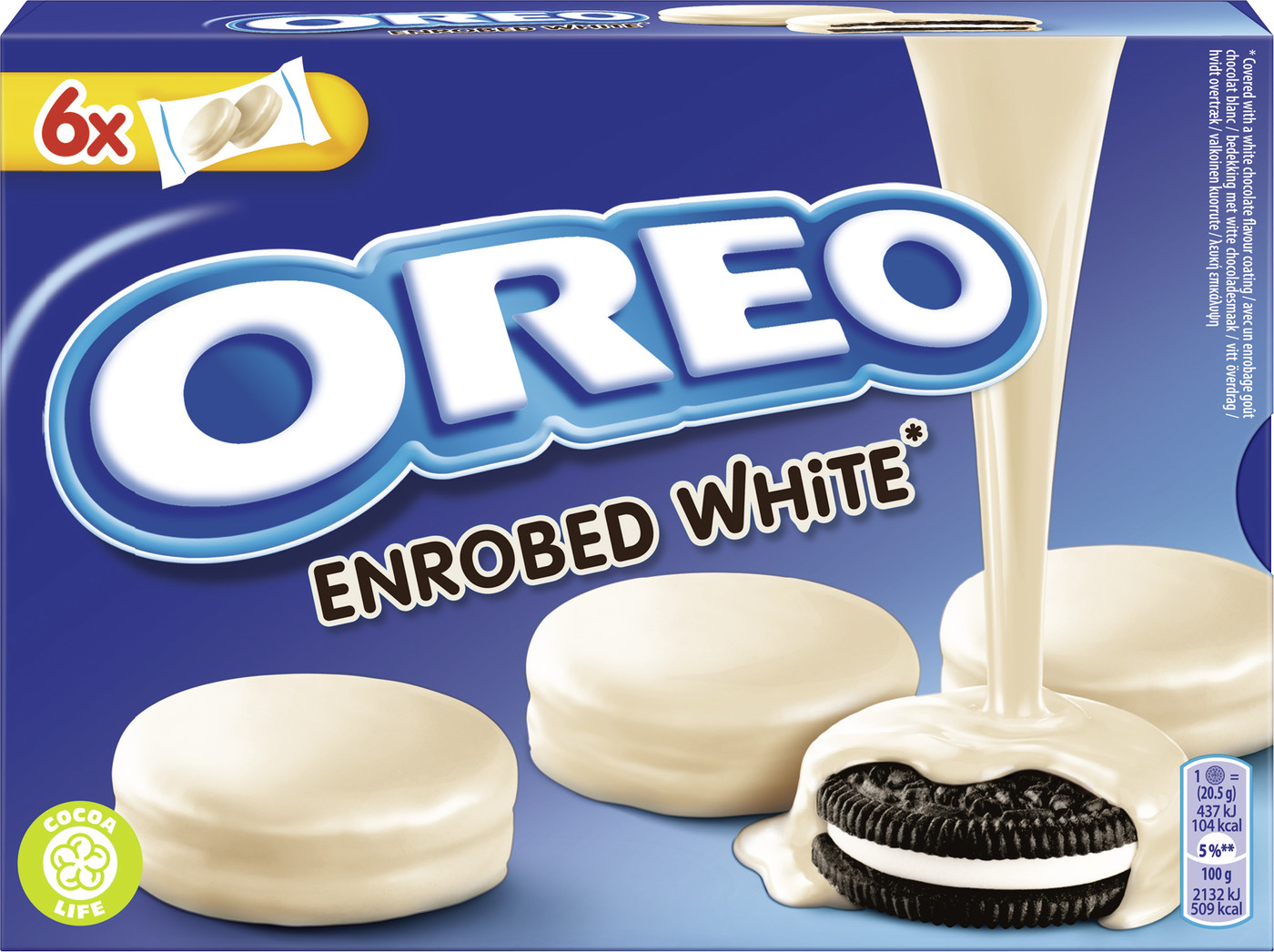 Oreo Enrobed White Kekse 246G Oreo Enrobed White Kekse 246G