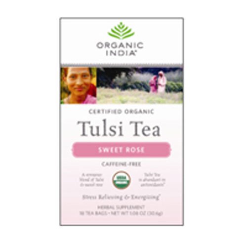 Organic India Tea Tulsi Sweet Rose – 25 Teebeutel Organic India Tea Tulsi Sweet Rose – 25 Teebeutel von Organic India