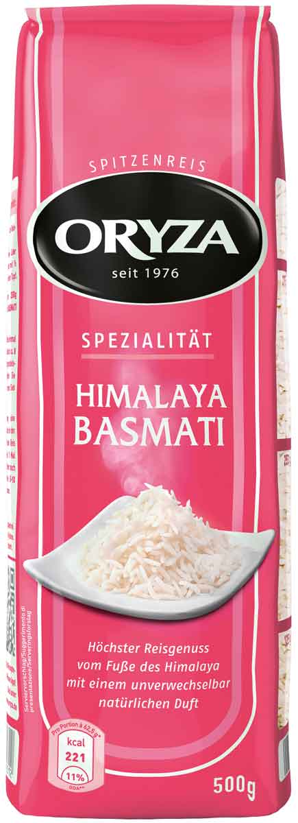 Oryza Himalaya Basmati Reis lose 500G