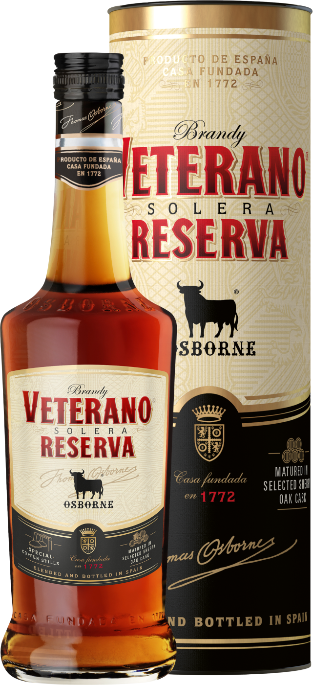 Osborne Veterano Reserva Brandy Solera in Geschenkverpackung Osborne Veterano Reserva Brandy Solera in Geschenkverpackung