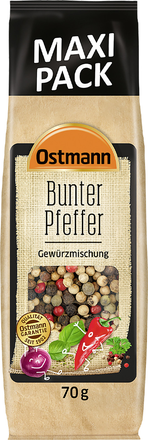 Ostmann Bunter Pfeffer Gewürzmischung 70G Ostmann Bunter Pfeffer Gewürzmischung 70G