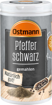 Ostmann Pfeffer schwarz gemahlen 40G Ostmann Pfeffer schwarz gemahlen 40G