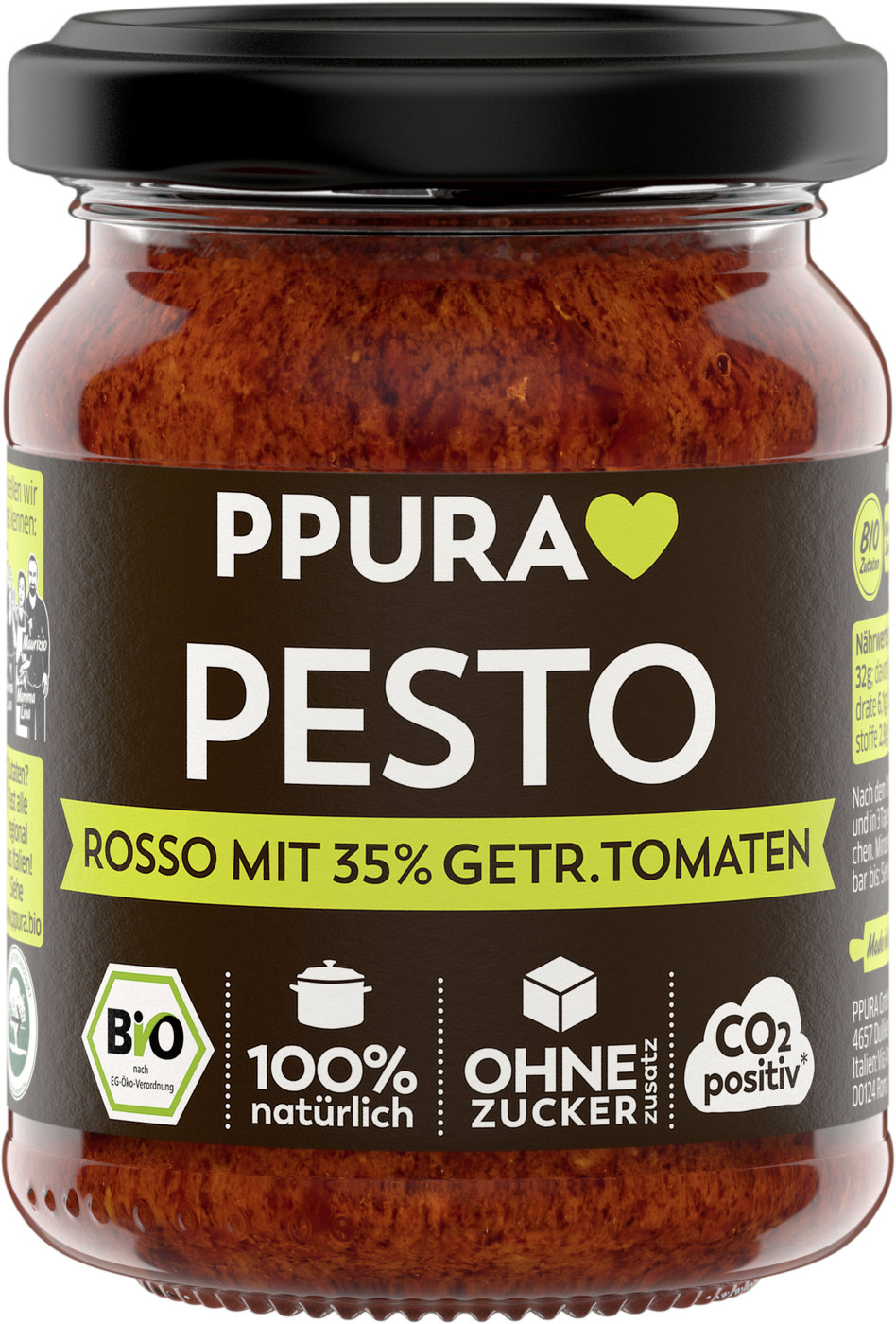 PPURA Bio Pesto Rosso 120G PPURA Bio Pesto Rosso 120G