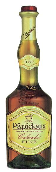 Papidoux Fine Calvados 0,7L - Etikett verschmutzt/beschädigt Papidoux Fine Calvados 0,7L - Etikett verschmutzt/beschädigt