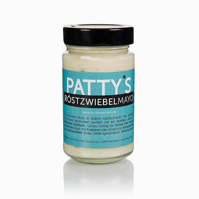 Pattys Röstzwiebel Mayonnaise, kreiert von Patrick Jabs, 225 ml