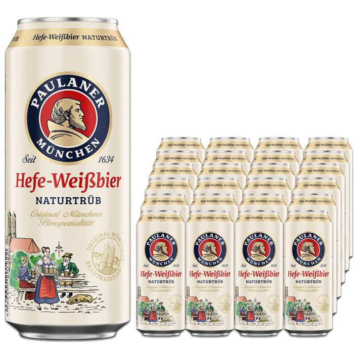 Paulaner Hefeweißbier naturtrüb 24x0,5l Paulaner Hefeweißbier naturtrüb 24x0,5l