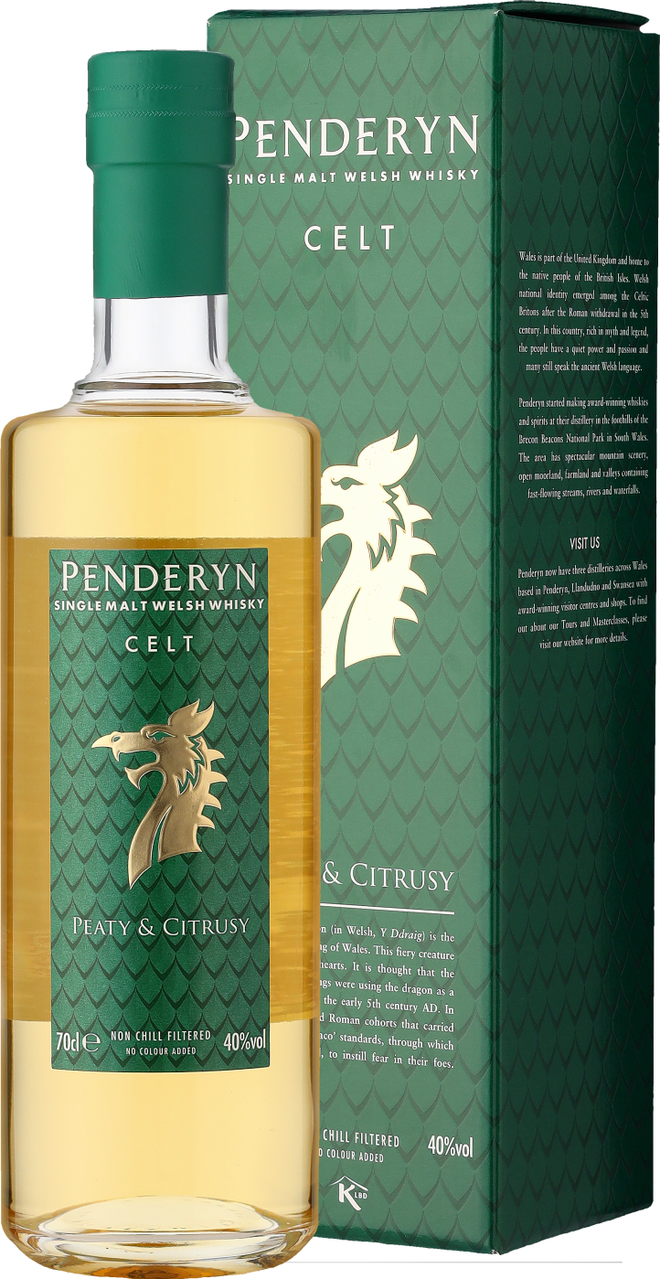 Penderyn Dragon Range Celt Single Malt Welsh Whisky Penderyn Dragon Range Celt Single Malt Welsh Whisky
