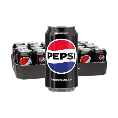Pepsi Zero Sugar frisdrank, blik van 33 cl, pak van 24 stuks Pepsi Zero Sugar frisdrank, blik van 33 cl, pak van 24 stuks