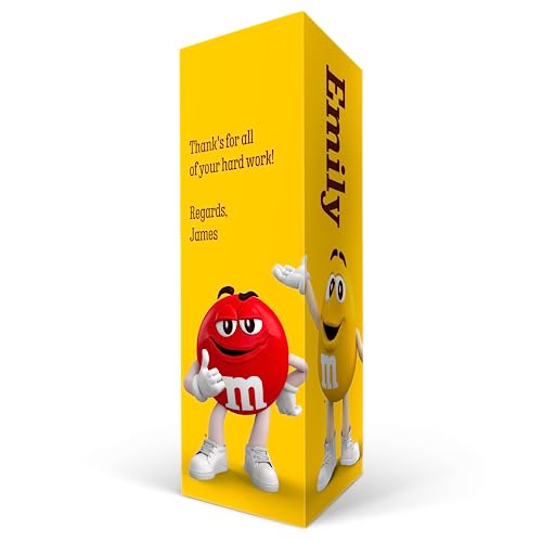 your surprise M&M Geschenkbox personalisierten mit Name und Botschaft - M&M Geschenk mit 3 Säckchen M&M'S Schokolade: Crispy, Erdnuss und M&M's Chocolate (428 Gramm - M&M) von your surprise