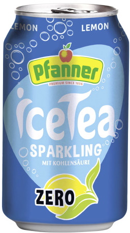 Pfanner Eistee Lemon Zero Sparkling 0,33l DPG