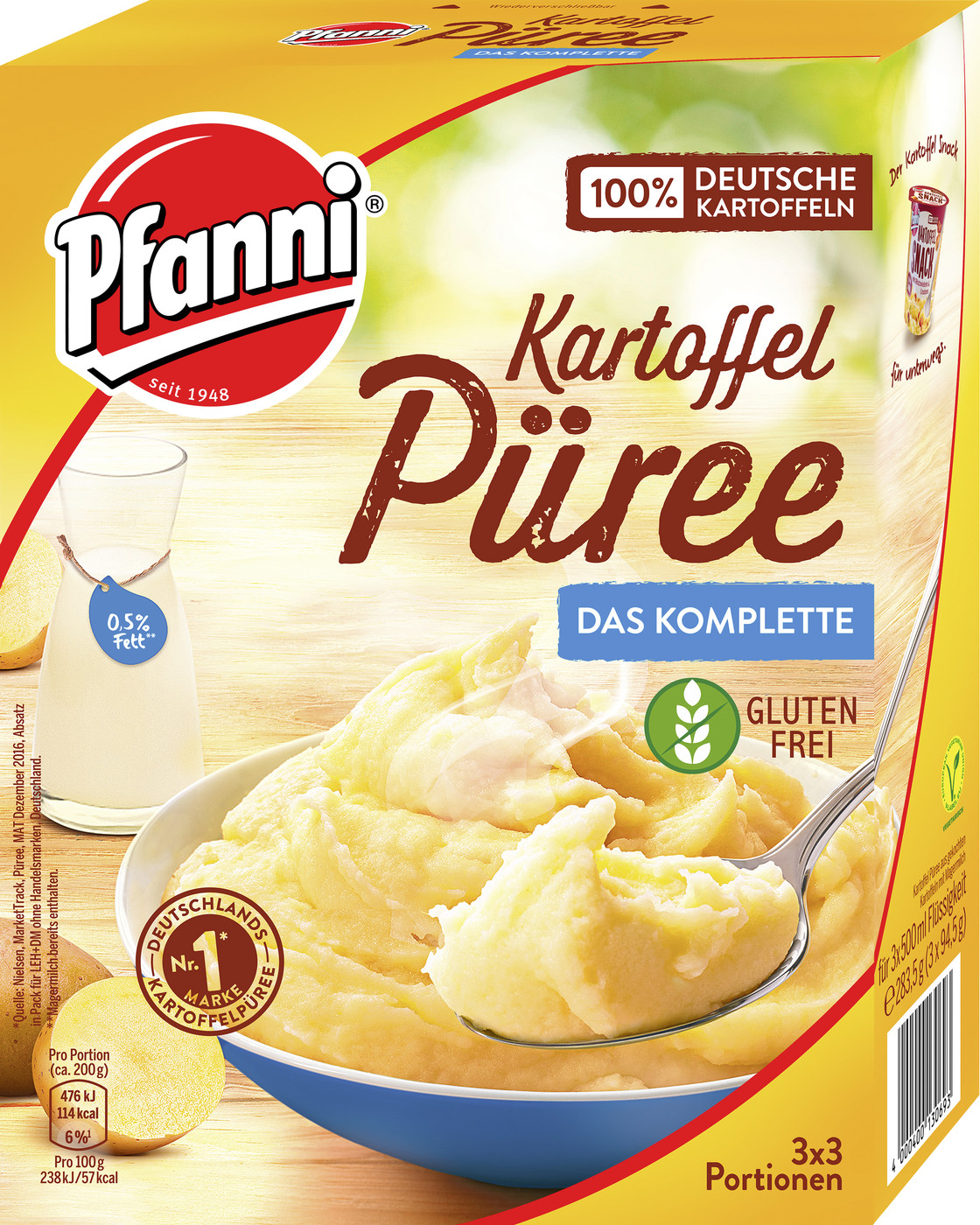 Pfanni Kartoffel Püree Das Komplette 3x 94,5G Pfanni Kartoffel Püree Das Komplette 3x 94,5G