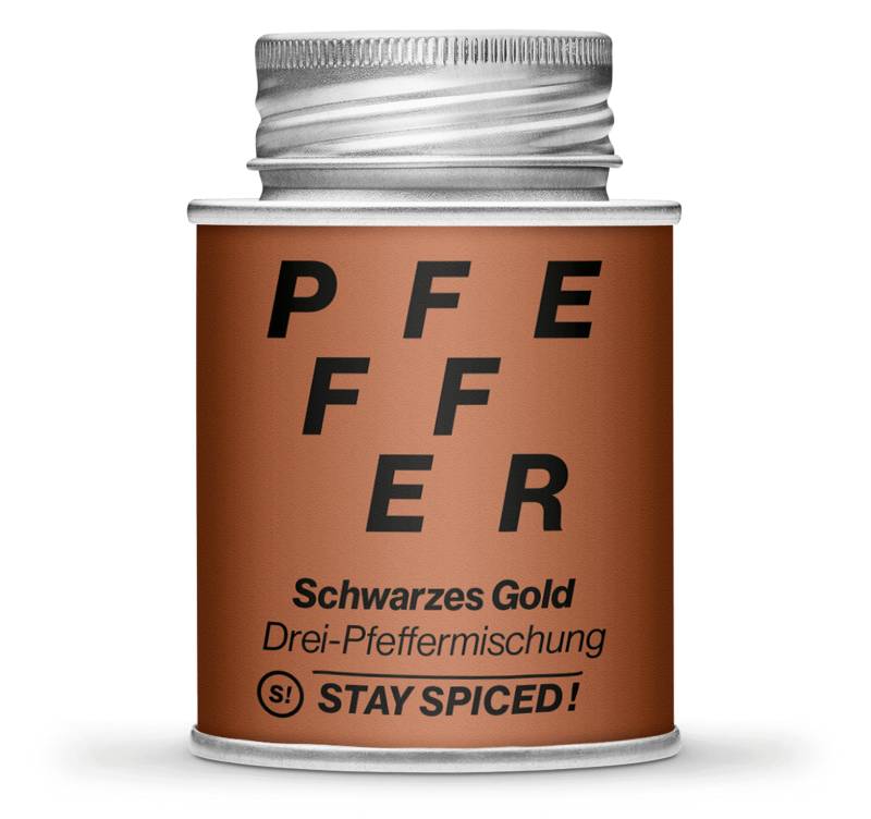 Pfeffermischung "Schwarzes Gold", 170ml Schraubdose