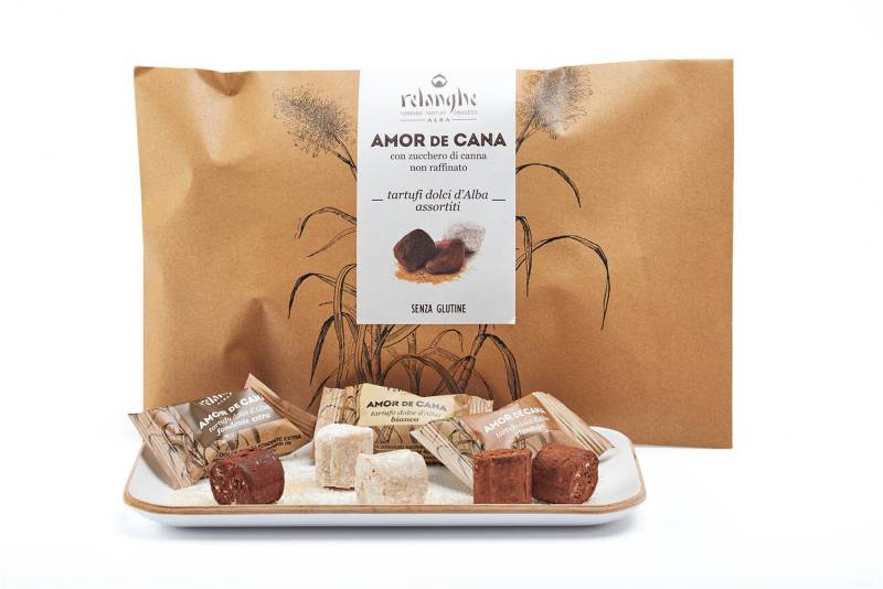 Piemonteser Haselnusstrüffel mit Vollmilch-, Edelbitter- und weißer Schokolade von Ceretto Aziende Vitivinicole SRL