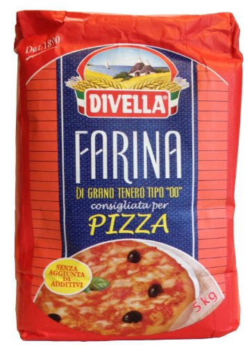 Pizza Mehl DIVELLA - Weizenmehl- 5 kg Beutel - Farina di Grano Tenero Tipo 00