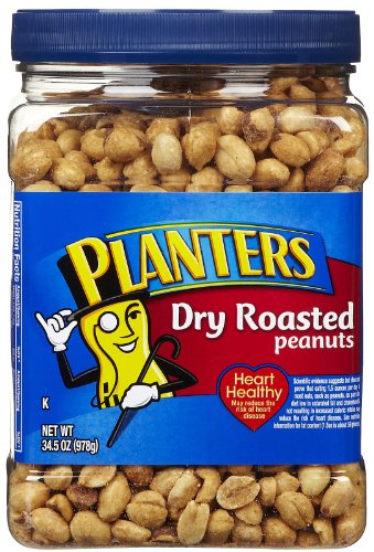 Planters Dry Roasted Peanuts, w/Sea Salt, 34.5 oz by Planters Planters Dry Roasted Peanuts, w/Sea Salt, 34.5 oz by Planters von PLANTERS