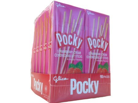 Pocky Keksstick, Erdbeere, 45 g, 10 Stück