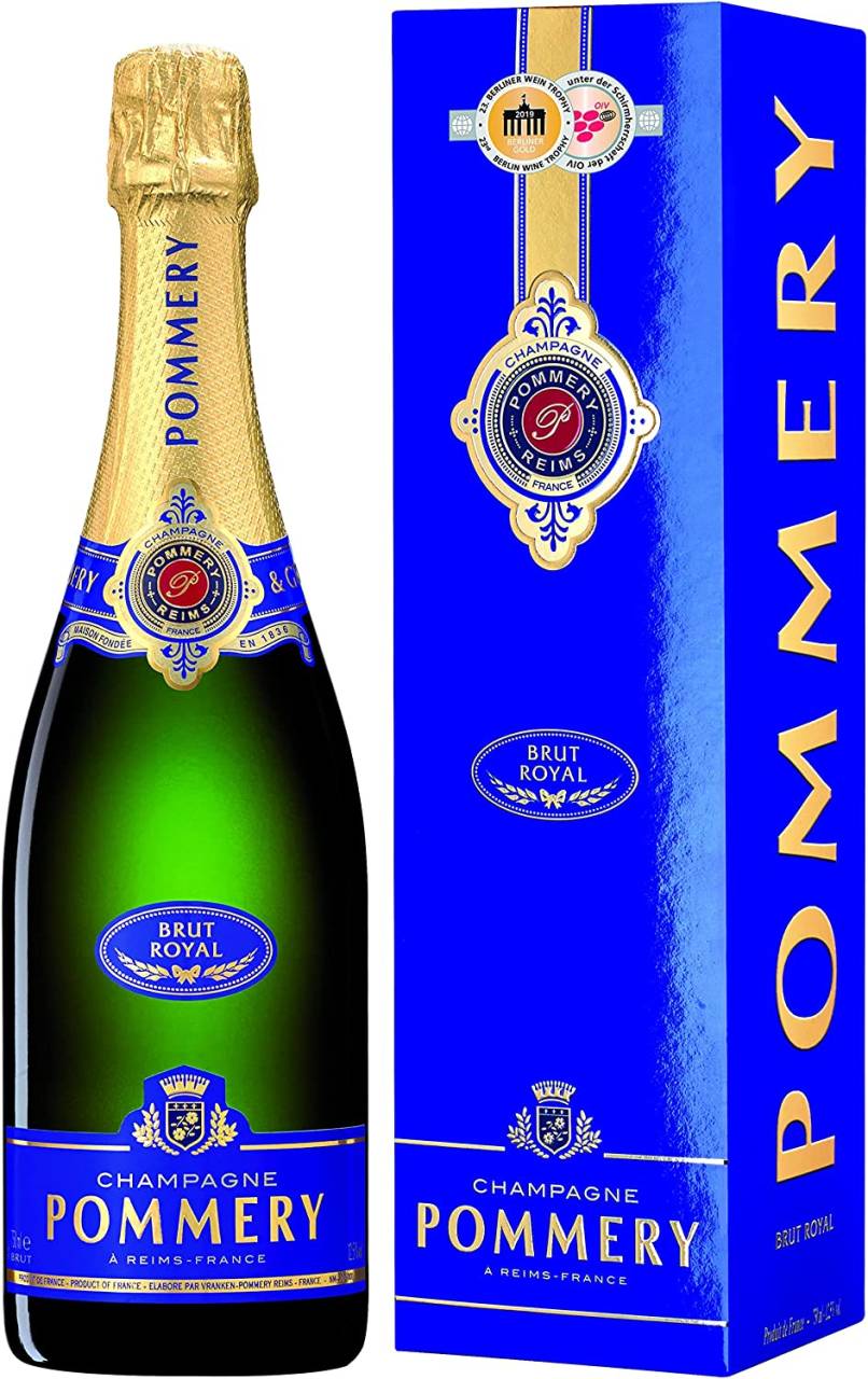 Pommery Brut Royal Champagner 0,75 Liter mit Geschenkverpackung