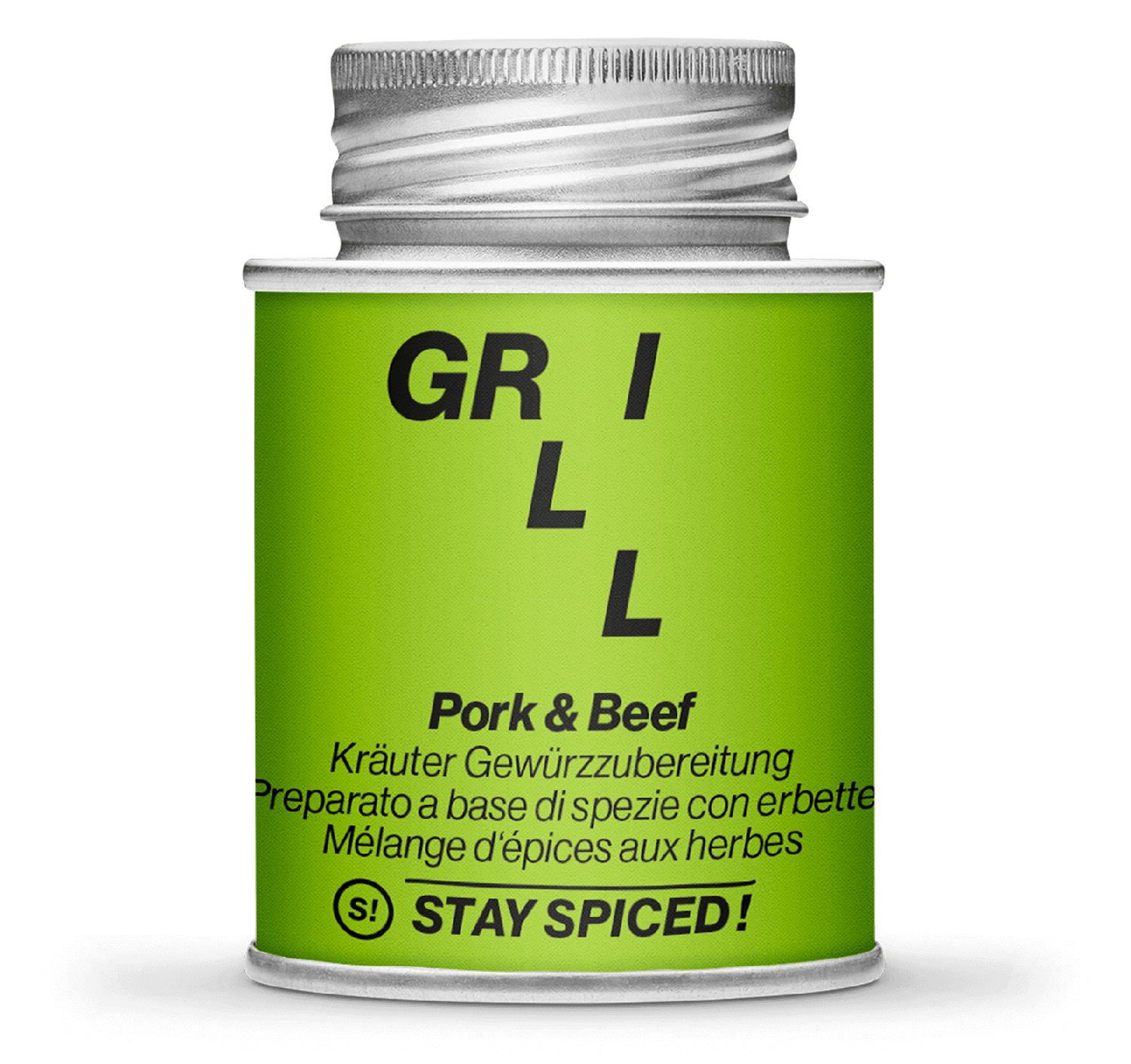 Pork & Beef - Kräuter Gewürzzubereitung 170ml Schraubdose Pork & Beef - Kräuter Gewürzzubereitung 170ml Schraubdose