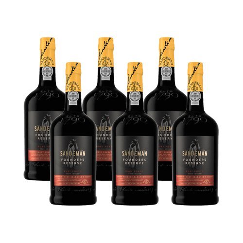 Portwein Sandeman Founder Reserve - Dessertwein- 6 Flaschen Portwein Sandeman Founder Reserve - Dessertwein- 6 Flaschen