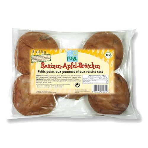 Pural Bio Rosinen-Apfel-Brötchen (1 x 275 gr) von Pural