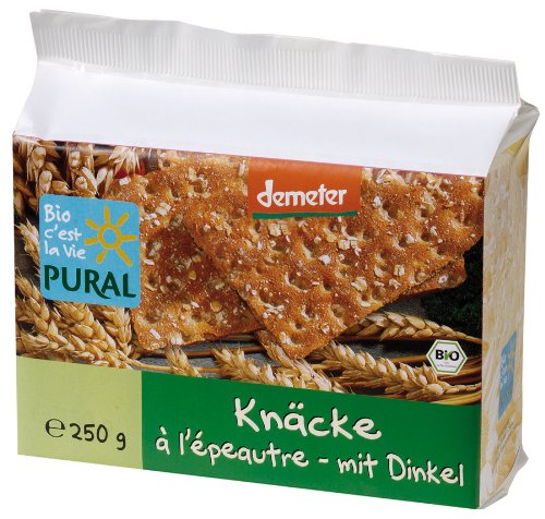 Pural Knäcke Dinkel - 250 g Bio, demeter, vegan von Pural