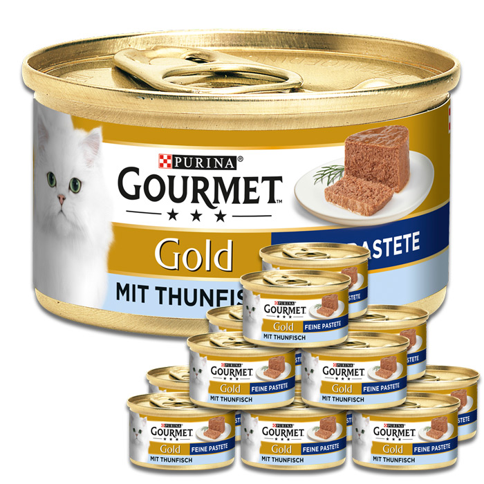 Purina Gourmet Gold Feine Pastete mit Thunfisch 12x85G