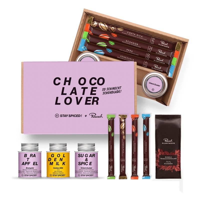 Chocolate Lover | Geschenke Set | 3 Gewürze und Schokolade