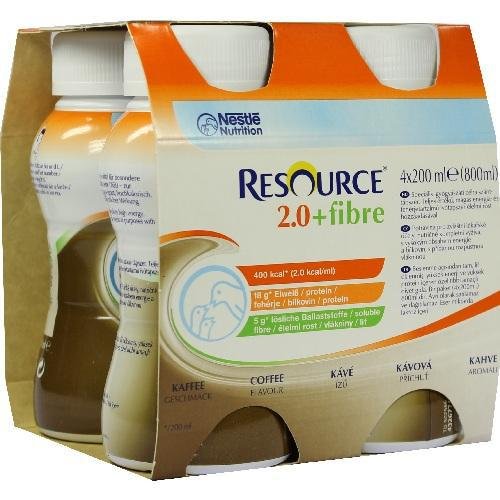 RESOURCE 2.0+fibre Kaffee 4X200 ml RESOURCE 2.0+fibre Kaffee 4X200 ml