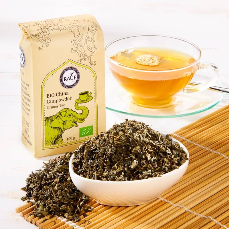 Rauf Tee Grüner Tee China Gunpowder Bio von Rauf Tee
