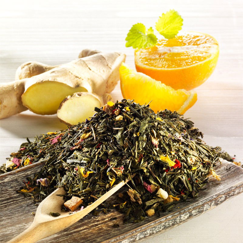Rauf Tee aromatisierter Grüntee Ingwer-Orange Rauf Tee aromatisierter Grüntee Ingwer-Orange von Rauf Tee