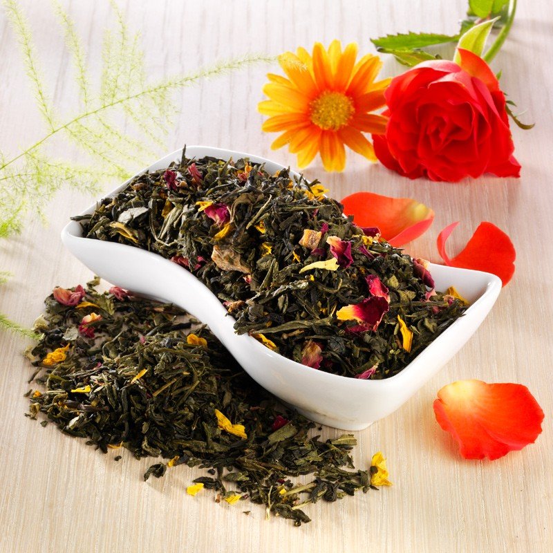 Rauf Tee aromatisierter grüner Tee Madame Butterfly von Rauf Tee GmbH & Co. KG